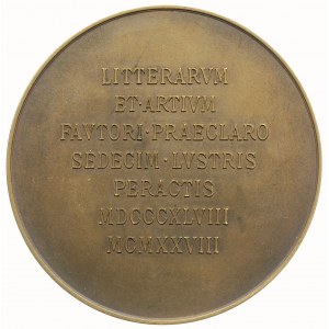 medal sygnowany L HUJER Karol książę Lanckoroński 1928,...