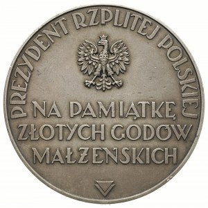 medal na pamiątkę Złotych Godów Małżeńskich autorstwa J...