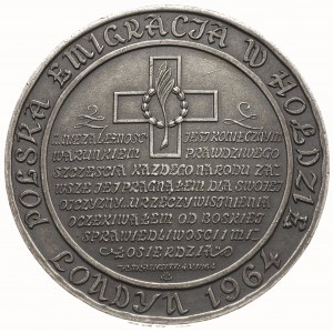 Romuald Traugutt, 1864 -1964, medal bity w Londynie, Aw...