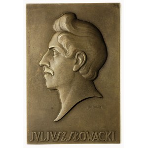 Juliusz Słowacki -plakieta Mennicy Państwowej, sygnowan...