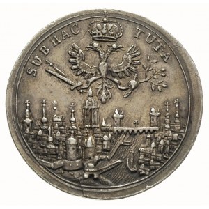 żeton 1711, wybity z okazji wyboru we Frankfurcie Karol...