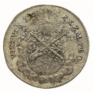 żeton 1764, wybity z okazji wyboru i koronacji we Frank...