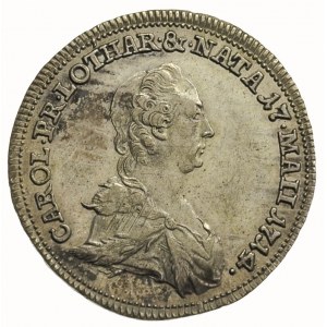 żeton 1773, wybity z okazji śmierci Anny Charlotty Lota...
