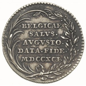 żeton 1791, wybity z okazji inauguracji rządów Leopolda...