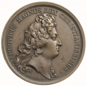 Ludwik XIV, medal sygn I. MAVGER. F. wybity w 1675 r., ...