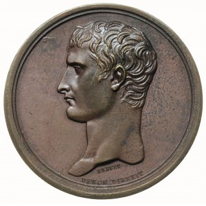 Napoleon Bonaparte Konsul, medal sygnowany BRENET / DEN...