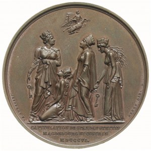 Napoleon Bonaparte Cesarz, medal sygnowany ANDRIEU F, J...