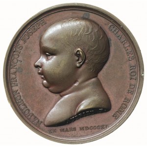 Napoleon Bonaparte cesarz, medal sygnowany ANDRIEU F wy...