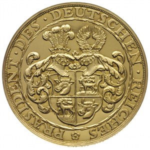 Paul von Hindenburg -medal sygnowany BERNHART, z 1928 r...