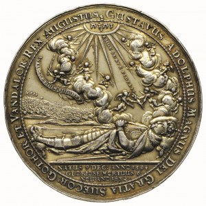 Gustaw II Adolf, medal autorstwa S. Dadlera na pamiątkę...