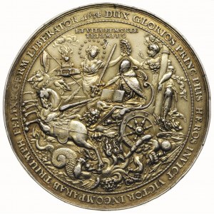 Gustaw II Adolf, medal autorstwa S. Dadlera na pamiątkę...