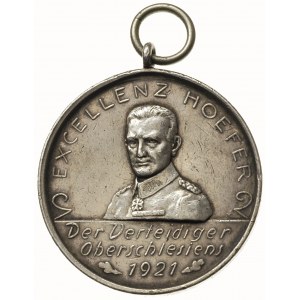 Głogówek, medal z uszkiem na 700-lecie miasta, Aw: Popi...