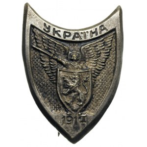 pamiątkowa odznaka \Ukraina 1917\; Archanioł Rusi trzy...