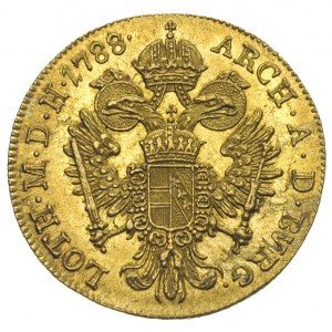 Józef II 1765-1790, dukat 1788 / A, Wiedeń, złoto 3.50 ...