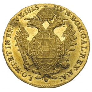 Franciszek I 1804-1835, dukat 1815 / B, Krzemnica, złot...