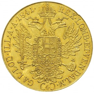 Ferdynand I 1835-1848, 4 dukaty 1841 / A, Wiedeń, złoto...