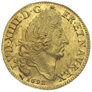 Ludwik XIV 1643-1715, podwójny louis d’or typu \aux qua...