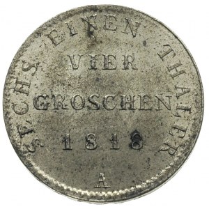 Fryderyk Wilmelm 1797-1840, 4 grosze (1/6 talara) 1818 ...