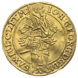 Jan Jerzy I 1615-1656, dukat 1636, złoto 3.44 g, Fr. 26...