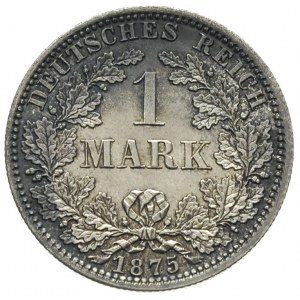 1 marka 1875 / A, Berlin, J.9, piękny stan zachowania, ...