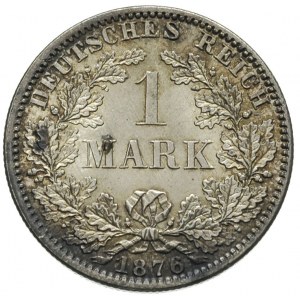 1 marka 1876 / A, Berlin, J.9, wyśmienity stan, patyna