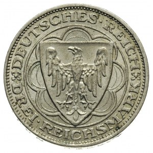 3 marki 1927 / A, Berlin, 100-lecie portu w Bremie, J.3...