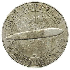5 marek 1929 / E, Muldenhütten, \Graf Zeppelin, J.343
