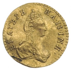 połtina 1777, Petersburg, złoto 0.66 g, Diakov 355, Jus...
