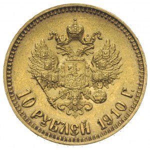 10 rubli 1910 / ЭБ, Petersburg, złoto 8.60 g, Kazakov 3...