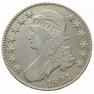 50 centów 1821, typ \Remodeled Portrait and Eagle\
