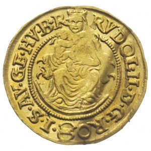 Rudolf II 1576-1608, dukat 1590 / K-B, Krzemnica, złoto...