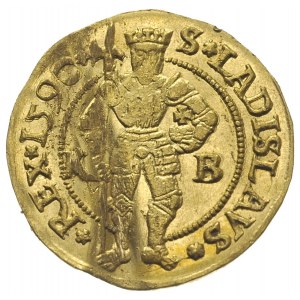 Rudolf II 1576-1608, dukat 1590 / K-B, Krzemnica, złoto...
