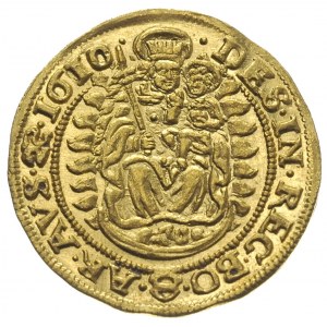 Maciej II 1608-1619, dukat 1610 / K-B, Krzemnica, złoto...