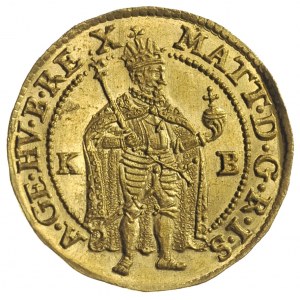 Maciej II 1608-1619, dukat 1618 / K-B, Krzemnica, złoto...