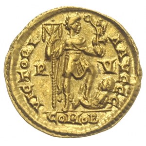 Honoriusz 393-423, solidus 402-406, Rawenna, Aw: Udrapo...