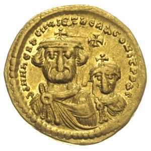 Herakliusz i Herakliusz Konstantyn 613-631, solidus 613...