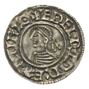Aethelred II 978-1016, denar typu small cross, Londyn, ...