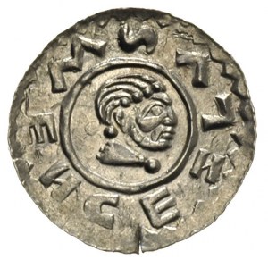 Wratysław II 1086-1092, denar, Aw: Głowa króla w prawo,...