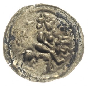 Mieszko III 1173-1202, brakteat łaciński, Książę na kon...
