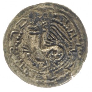 Mieszko III 1173-1202 lub synowie, brakteat, Gryf zwróc...