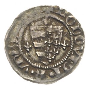 Ludwik I Andegaweński 1342-1382, denar, Aw: Tarcza ande...