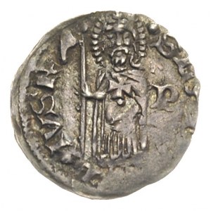 Ludwik I Andegaweński 1342-1382, denar, Aw: Tarcza ande...