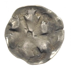 Pyrzyce- miasto /Pyritz/, denar przed 1450, Aw: Sześcio...