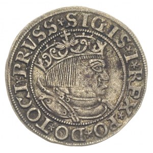 grosz 1533, Toruń, patyna