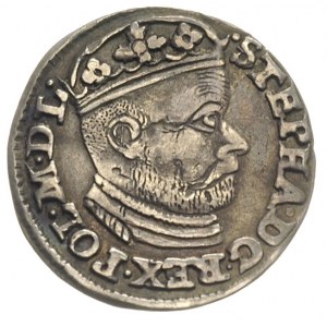 trojak 1585, Olkusz, odmiana z literami N-H przy Orle i...