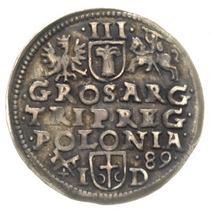 trojak 1589, Poznań, Iger P.89.1.a, ładny egzemplarz z ...