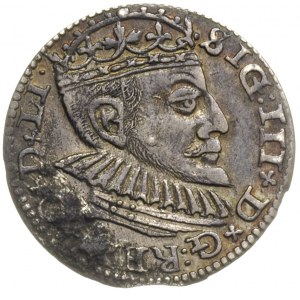 trojak 1590, Ryga, odmiana z dużą głową króla, Iger R.9...
