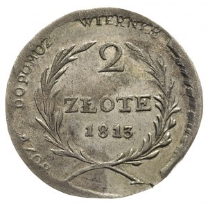 2 złote 1813, Zamość, Plage 125, bardzo ładny egzemplar...