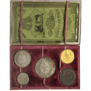 pamiątkowe pudełko z monetami i banknotem Powstania Lis...