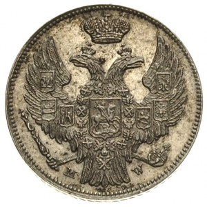 15 kopiejek = 1 złoty 1837, Warszawa, Plage 408, Bitkin...